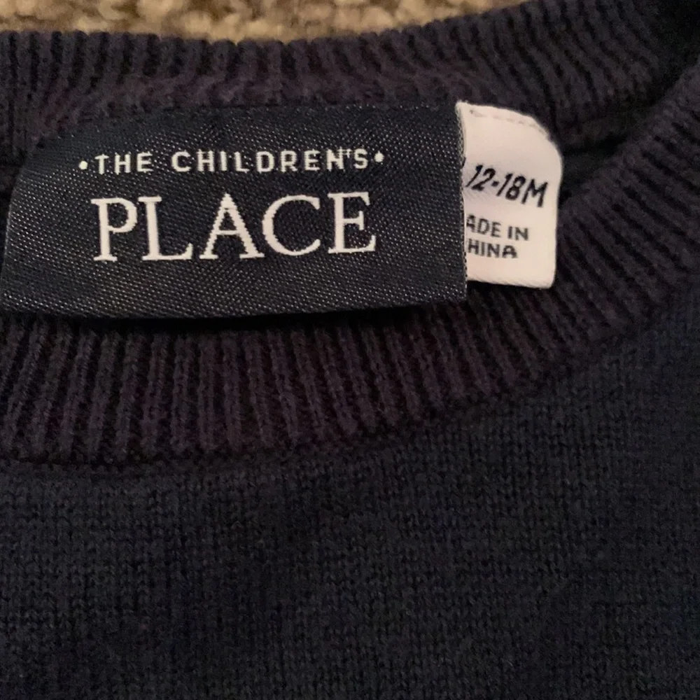 The Children’s Place Vintage Red Strip Sweater Boys 12-18 Month